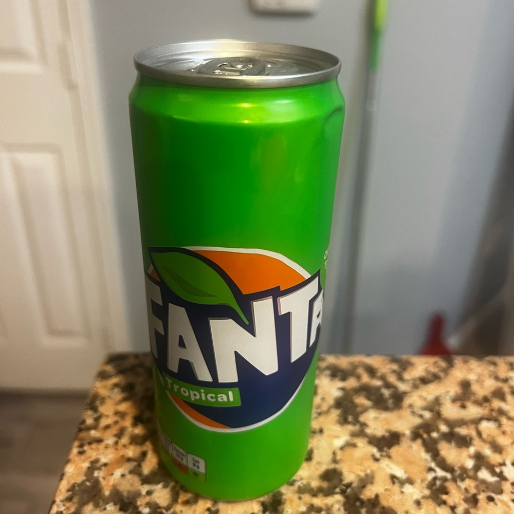 Exotic pop soda Fanta Tropical